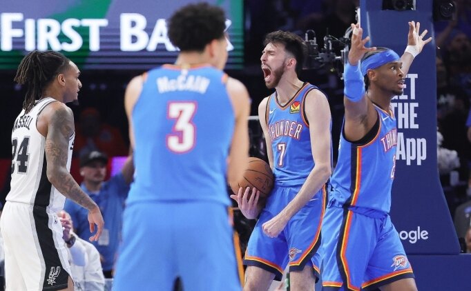 NBA Bat� Konferans� finalinde Thunder, Spurs kar��s�nda 1-1 e�itli�i sa�lad�