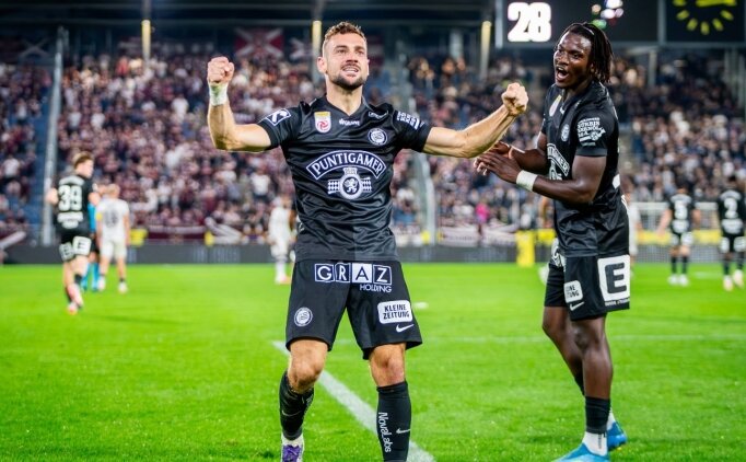 Sturm Graz, Hearts kar��s�nda farkl� kazand�!