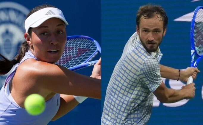 ABD A��k'ta Jessica Pegula ve Daniil Medvedev, ���nc� tura ��kt�