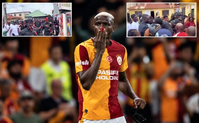 Victor Osimhen'i askerler korudu! Nijerya'daki g�r�nt� g�ndem oldu!