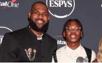 LeBron, en kk olu Bryce ile oynama fikrine ak kap brakt