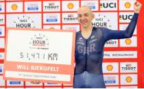 ngiliz bisikleti William Bjergfelt, C5 kategorisinde 51.463 kilometre ile dnya 1 saat rekorunu krd