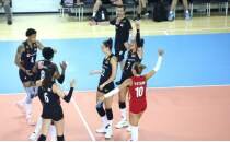 A Milli Kad�n Voleybol Tak�m�, Fransa'y� 3-1 ma�lup etti
