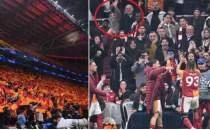 Galatasaray'�n tarihi zaferinde trib�nlerden dikkat �eken an