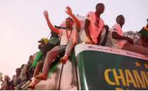 Senegal Milli Tak�m�, Dakar'da �ampiyonluk turu att�