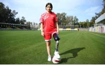 Enkazdan sonra Tu�ba ye�il sahada moral buldu