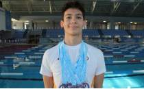 Tekirda�l� y�z�c� Eymen �bolar, madalyalara kula� at�yor