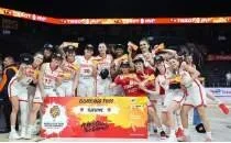 A Milli Kad�n Basketbol Tak�m�'n�n D�nya Kupas� sevinci