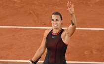D�nya 1 numaras� Sabalenka, Fransa A��k'ta �eyrek finale ��kt�