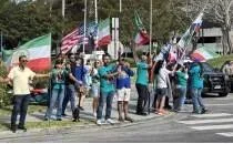 �ran Milli Tak�m�'na Los Angeles'ta protesto!