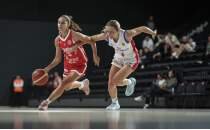 A Milli Kad�n Basketbol Tak�m�'ndan �ekya'ya 10 say� fark