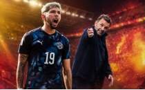 Paraguay'�n y�ld�z� Julio Enciso, performans�yla Okan Buruk'u b�y�ledi