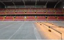 Kayserispor Stadyumu'nda zemine so�uk kalkan�!