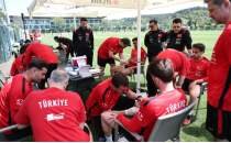 A Milli Futbol Tak�m�, dayan�kl�l�k testinden ge�ti