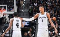 NBA'de Timberwolves'u farkl� yenen Spurs, seriyi 1-1 yapt�