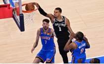 Wemby co�tu; Spurs, OKC'yi �ift uzatmal� 1. ma�ta devirdi!
